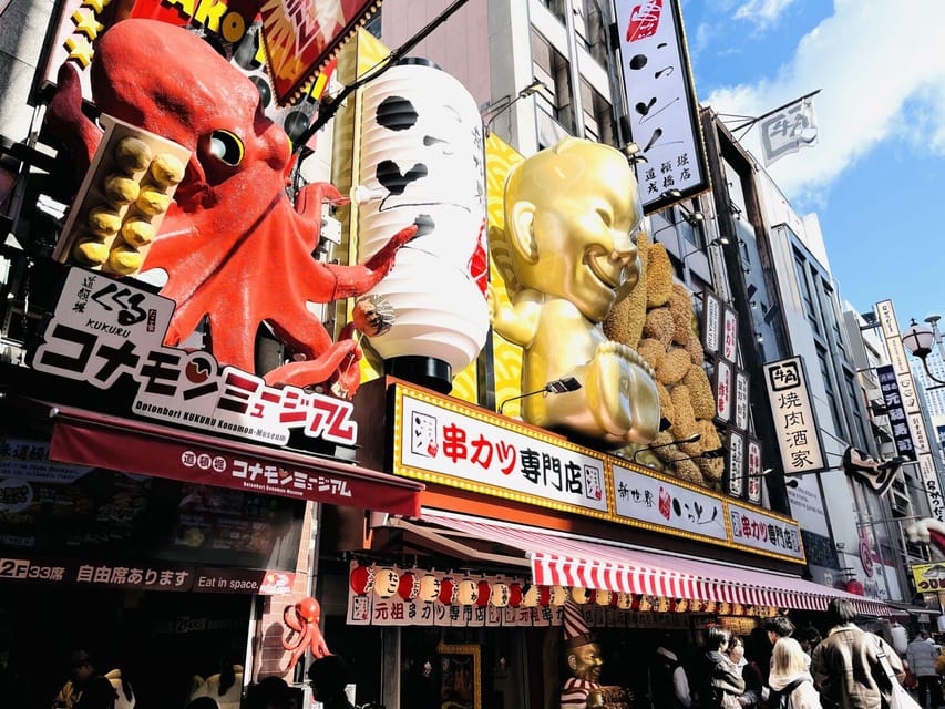 1-Day walking tour in Osaka：Castle, temples and Ukiyoe - Shinsaibashi and the walk back toward the station