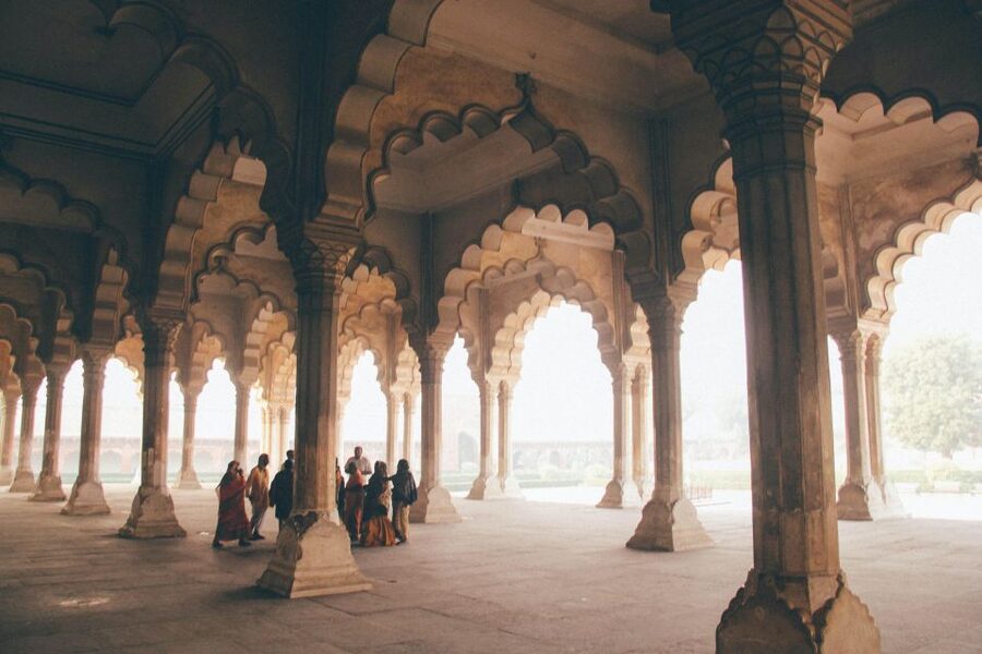 Agra: Tajmahal and Agra fort Entry tickets with Tour Guide - At the Taj Mahal East Gate