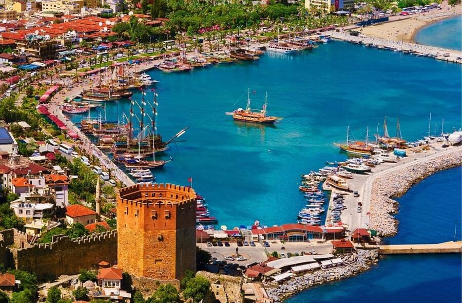 Alanya 4-Hour City Tour: Castle, Cave, & Sunset Panora - The I Love Alanya sign and the observation terrace