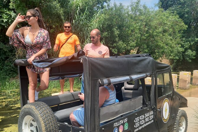 Albufeira Safari Tour with Waterfall<em>, Castle and Villages – Key points to know before booking’ /></p>
<ul>
<li><strong>Private open-top 4×4:</strong> Your group has its own vehicle and can follow a custom pace.</li>
<li><strong>Three very different stops:</strong> Paderne combines a castle and Roman bridge, Alte offers village character, and Queda do Vigario brings a waterfall and time for swimming.</li>
<li><strong>Food tasting included:</strong> Honey, fruit jams, spirits and liquors add a local flavor to the sightseeing.</li>
<li><strong>About four hours:</strong> The compact length works well as a half-day break from Albufeira.</li>
<li><strong>Guide-led experience:</strong> Cody and Alisson are named guides associated with the tour, with practical knowledge of Algarve heritage.</li>
<li><strong>Plan for the weather:</strong> Wind and cooler air can affect the open-air ride, and poor weather may lead to a new date or refund.</li>
</ul>
<h2>Why this short safari works beyond Albufeira</h2>
<p><img width="670" height="446" decoding="async" src=