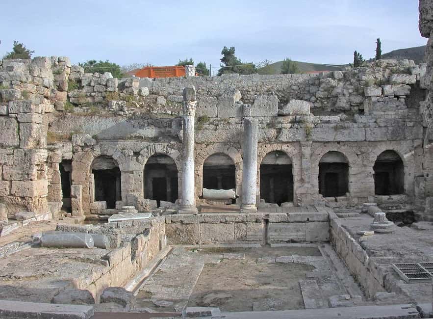 Ancient Corinth, acrocorinth castle and Thermal Spa Day - Daphni Monastery begins the morning