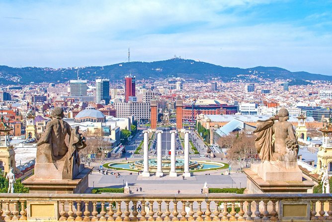 Barcelona Best Views: Old Town and Montjuic Castle Private Tour - The tower view over Barcelona and beyond