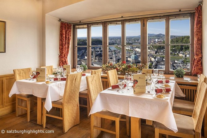 Best of Mozart Concert and Dinner or VIP Dinner at Fortress Hohensalzburg - Classic, VIP, and Golden VIP value