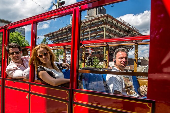 Big Castle Tour in Bratislava by Presporacik Sightseeing Vehicle - Returning past the SNP Bridge
