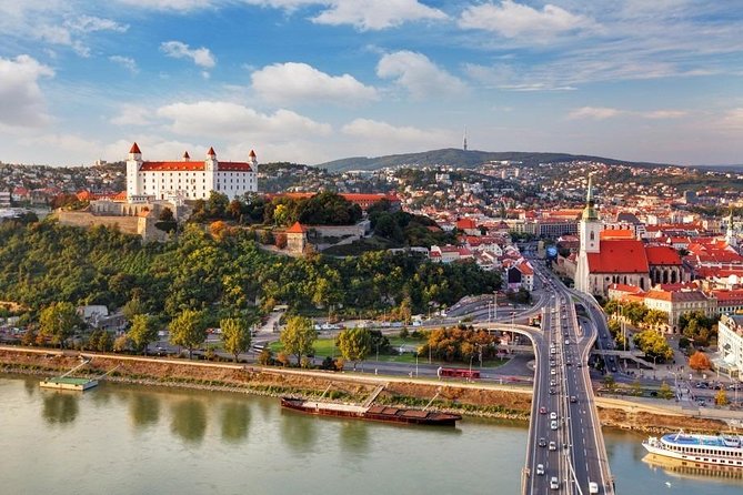 Bratislava walk tour with bonuses and castle 3€ + Tip, kids free - Obchodna Street for food, shops, and souvenirs