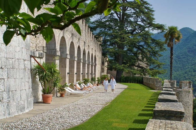 CastelBrando: Relax at a Spa inside an ancient castle - The indoor mosaic pool and Roman thermal past