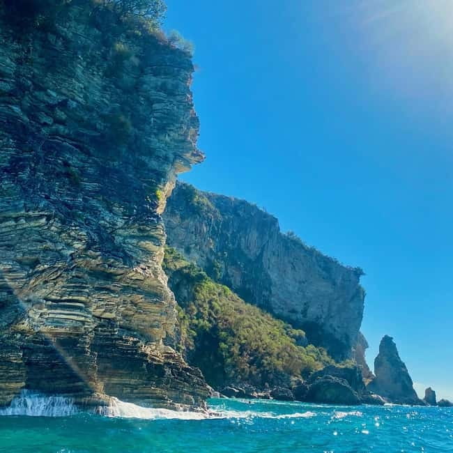 Caves of Porto Palermo: Kayak/SUP Tour with Castle Sea View - The second open-sea swimming stop