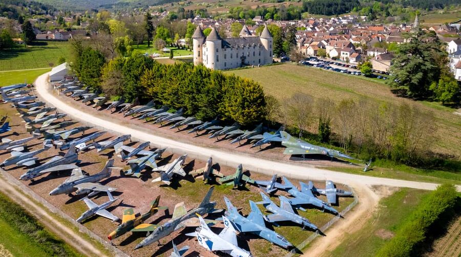 Check out the Château de Savigny museums: planes, cars, motorcycles... - A Medieval Castle With a Very Unusual Yard