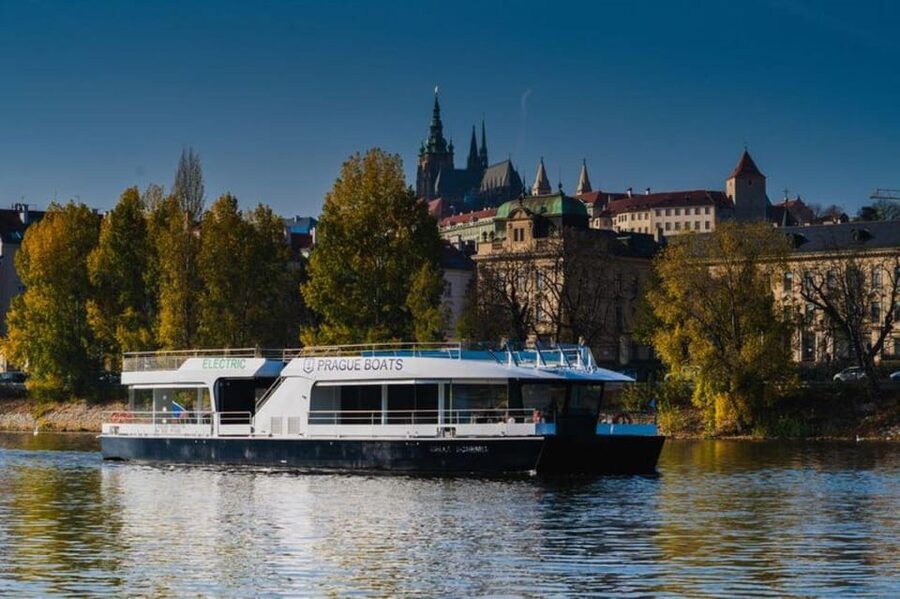 City Sightseeing Prague HOHO Bus, Castle Tour + River Cruise - Blue Line: more frequent service and central stops