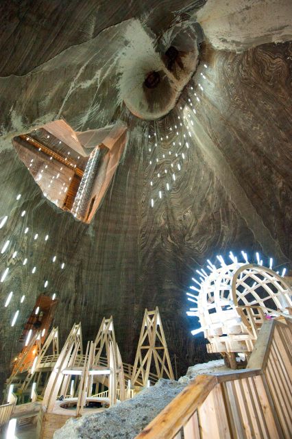Cluj: Turda Salt Mine, Corvin Castle, Alba Carolina Tour - Entering the Turda Salt Mine
