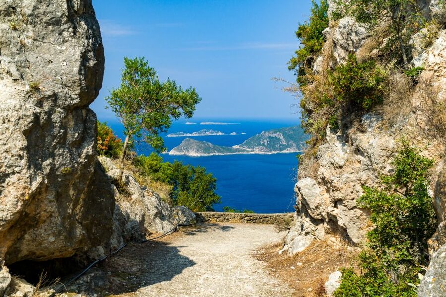 Corfu: Angel Castle Guided Hike and Sunset - Following the old donkey path