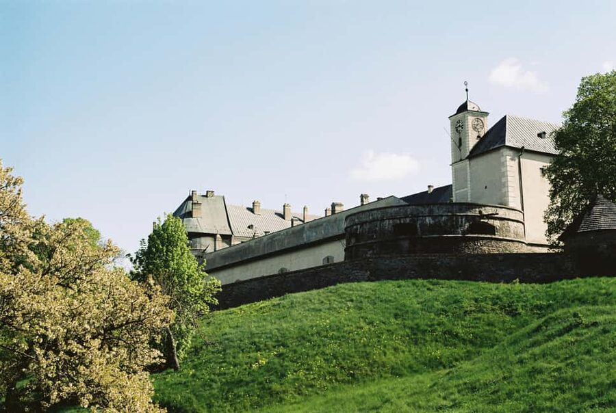 Day Trip to Červený Kameň Castle, Čičmany & Trenčín - Trenčín Castle and the town below
