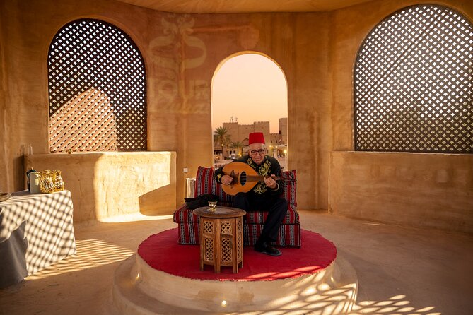 Desert Safari: Luxury Fortress Dinner, Camel Ride & Dune Bashing - Belly dancing, Tanoura, Oud music, and fire