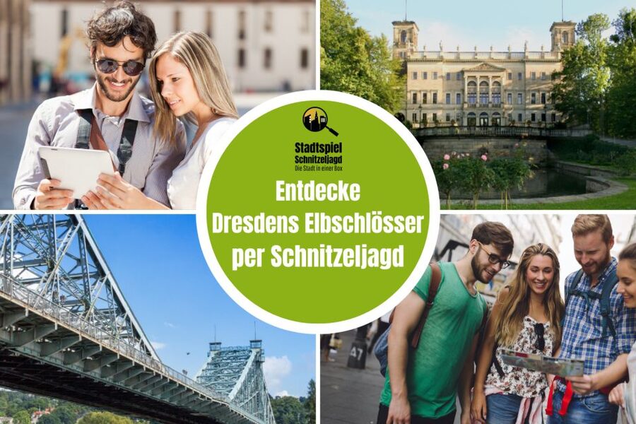 Dresden: Scavenger Hunt to Elbe River & Castles - Starting at Albrechtsberg Castle