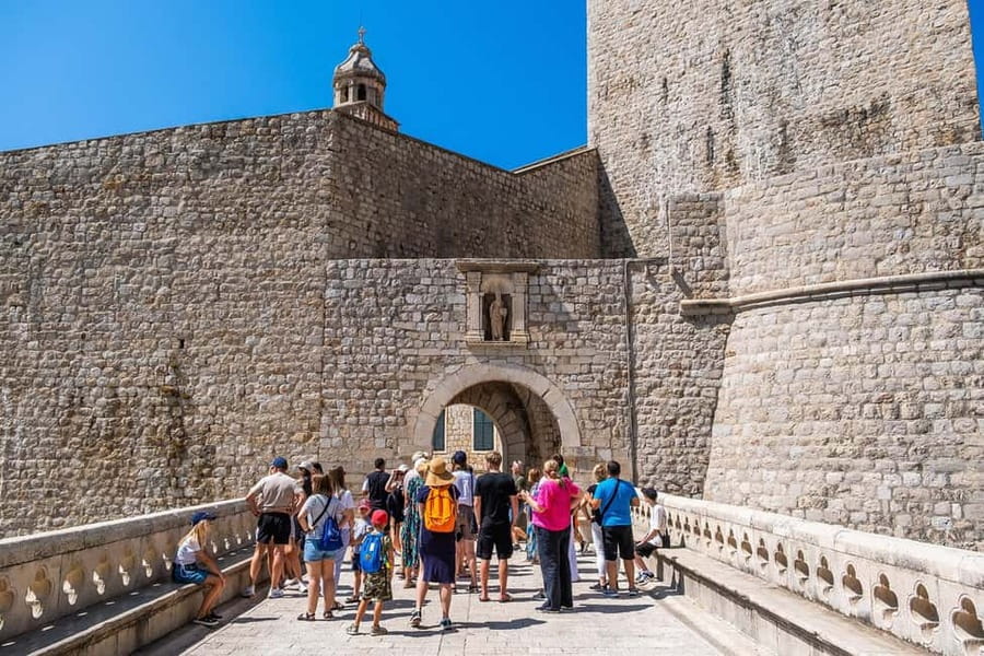 Dubrovnik: City Walls, Old Town Walking Tour & Adriatic View - Stradun gives you Dubrovnik’s main axis