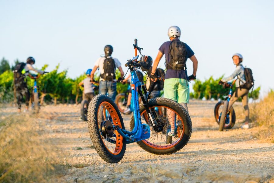 Electric Scooter Tour of Château l'Hospitalet estate - Biodynamic vineyards and the La Clape setting