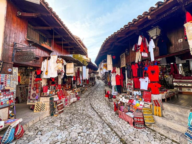 Escape from Tirana, Kruja City, Castle, Old Bazzar - The old bazaar, one sloping lane with plenty to browse