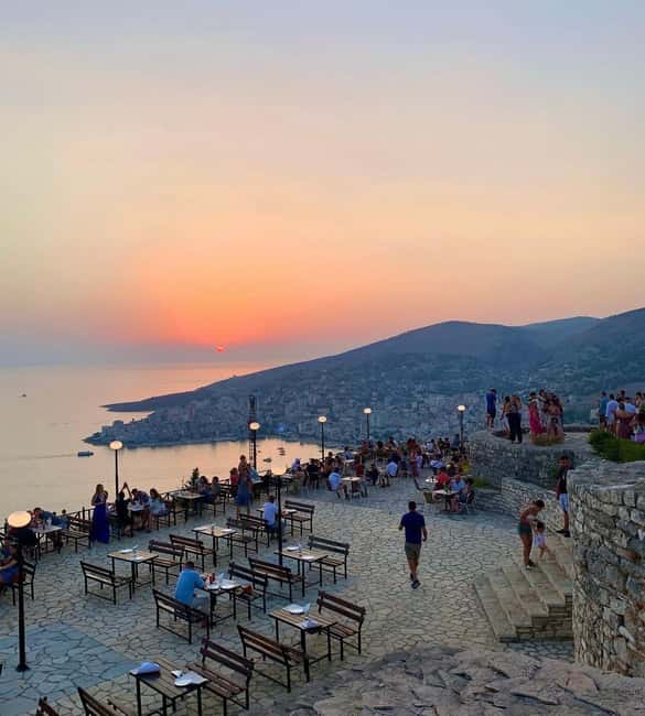 Exclusive Tour: Butrint UNESCO Site-Blue Eye-Lekuresi Castle - Lekursi Castle and the view over Saranda