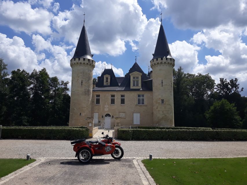 From Bordeaux: Médoc Vineyard and Chateau Tour by Sidecar - The sidecar setup and what to expect