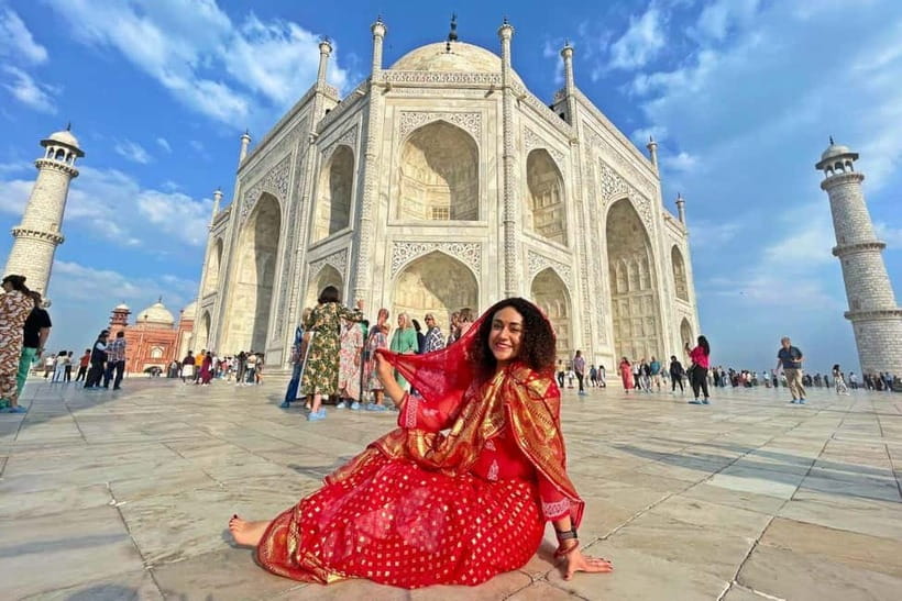 From Delhi: Sunrise Taj Mahal, Agra Fort & Baby Taj Day Tour - Inside the Taj Mahal grounds
