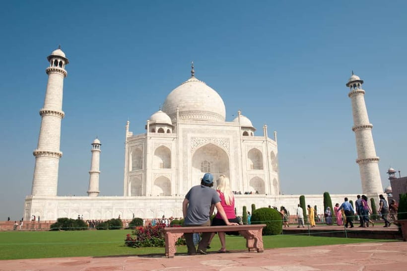 From Delhi: Taj Mahal Sunrise, Agra Fort & Baby Taj Day Tour - Entering the Taj Mahal in the morning light