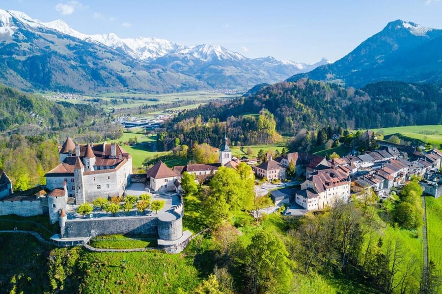 From Geneva: Gruyeres Castle, Cheese, Chocolate & Montreux - Gruyères Castle and the medieval town
