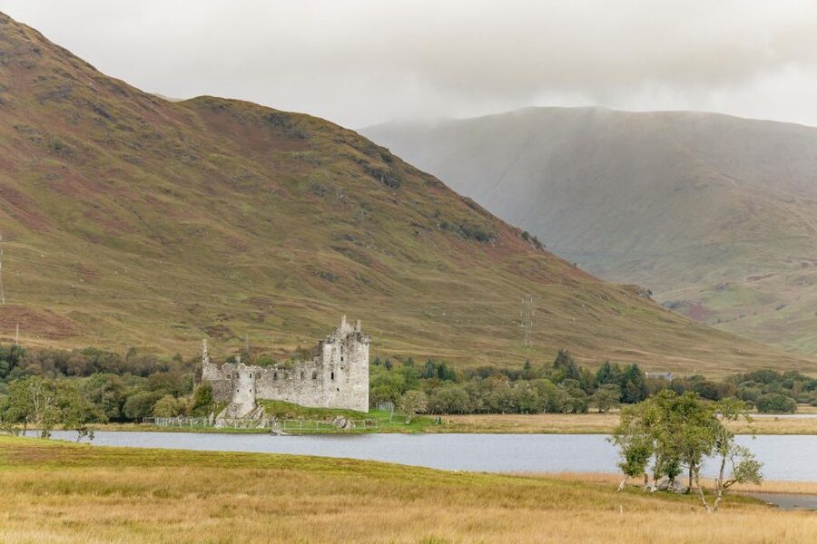 From Glasgow: Oban, Glencoe, Highland Lochs & Castles Tour - Castle Stalker and the approach to Glencoe