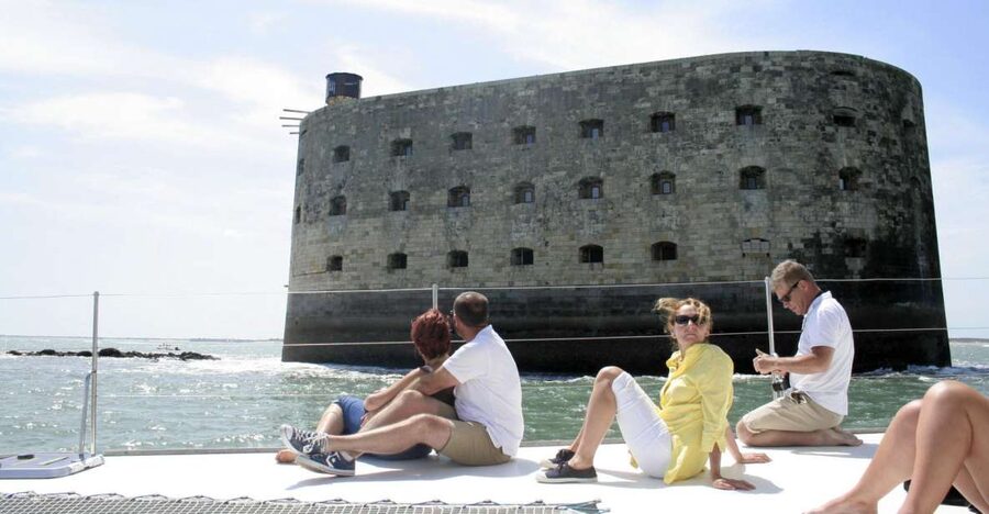 From La Rochelle: Sailing Cruise to Fort Boyard - Getting close to Fort Boyard for photographs