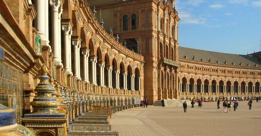 From Malaga: Private Seville, Alcazar and Cathedral Day Trip - Plaza de España and the Murillo Gardens