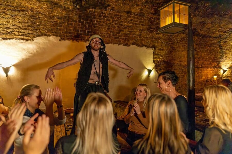 From Prague: Medieval Dinner, Show, Castle and Brewery - From Na Florenci to the Czech countryside
