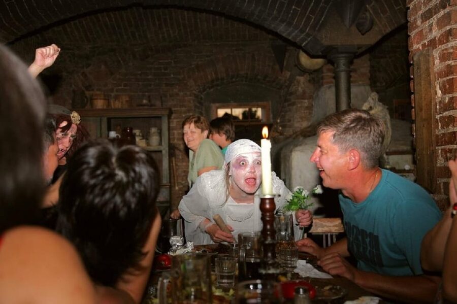From Prague: Medieval Dinner, Show, Castle and Brewery - Dětenice Castle: period rooms and hunting trophies