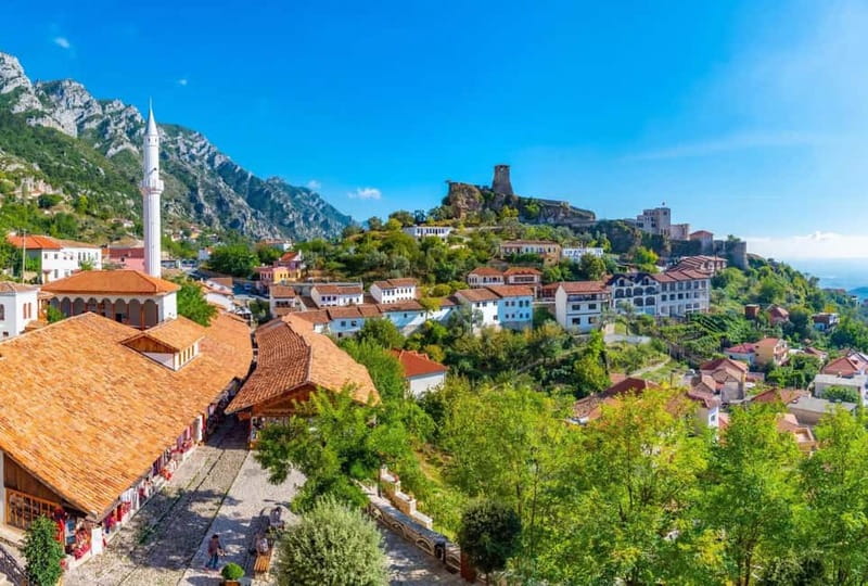 From Tirana: Kruja Castle, Old Bazaar and Sari Salltik Tour - Walking into Kruja Castle