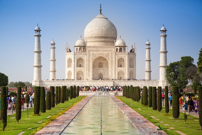 Full Day Taj Mahal, Agra Fort & Baby Taj Tour from Delhi by Car - Seeing the Taj Mahal with a local guide