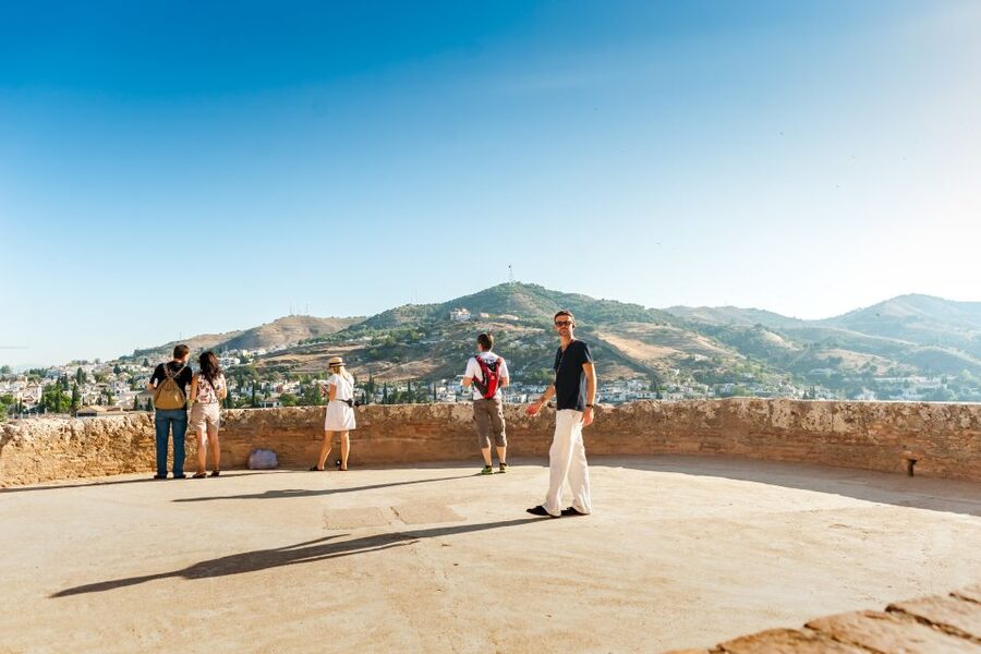 Granada: Alhambra and Generalife Garden Ticket & Guided Tour - The Alhambra section: start with the big picture