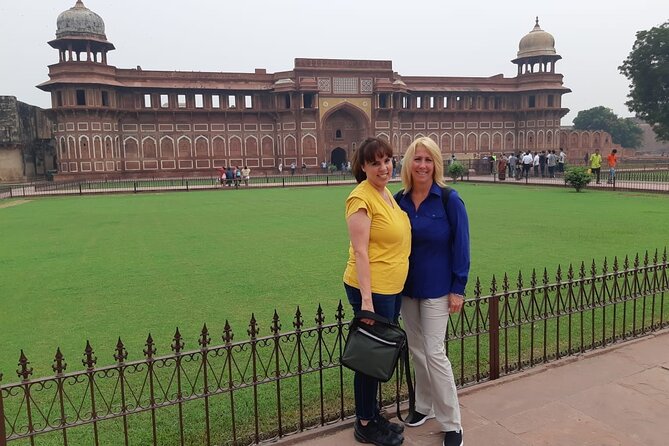 Half Day Taj Mahal and Agra Fort Tour from Agra - Agra Fort and its view toward the Taj