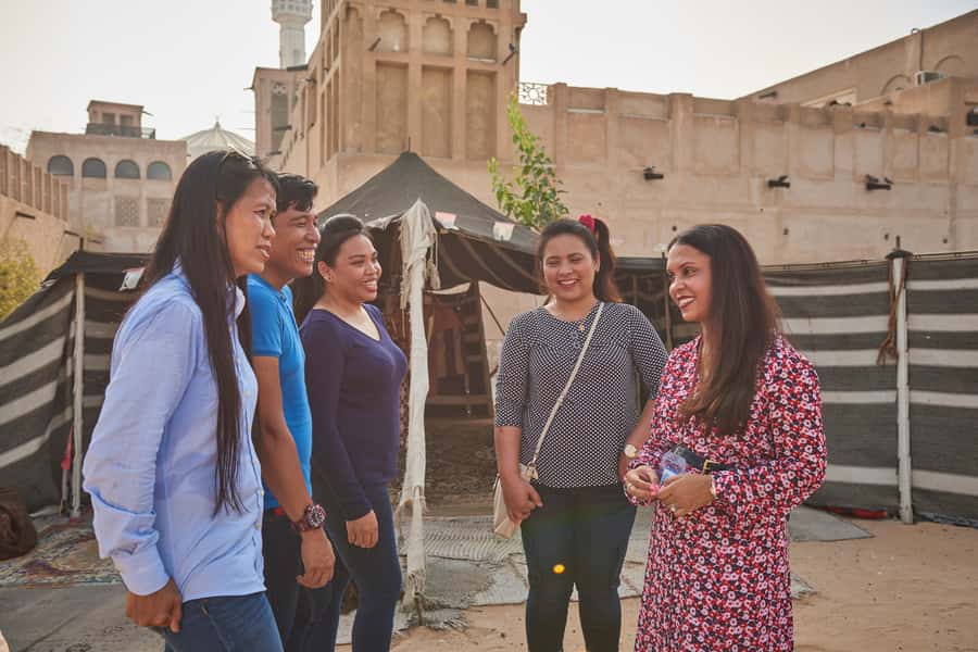 Historic Forts, Boats and Pearls of Old Dubai Walking Tour - Al Bastakiya and Al Fahidi’s wind towers