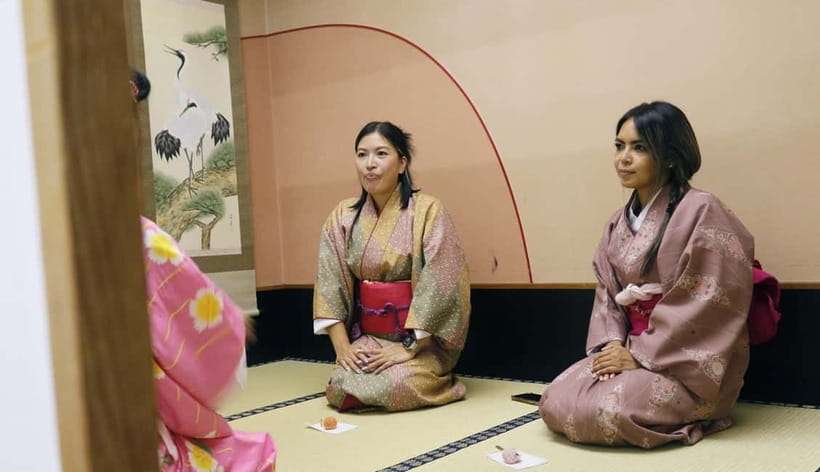 Learn Zen in a class of making Matcha tea near Osaka Castle - Changing into kimono or samurai clothing