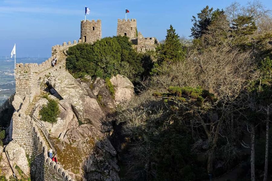 Lisbon: Sintra, Pena, Moorish Castle, Regaleira & Cascais - Monserrate Palace, a quieter contrast