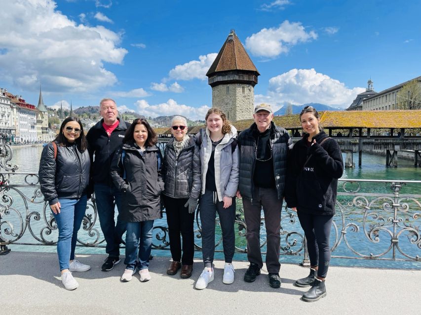 Lucerne CH Tour: Cheese, Chocolate, Chapel Bridge & Chateau - Riding the lift to Lucerne Castle
