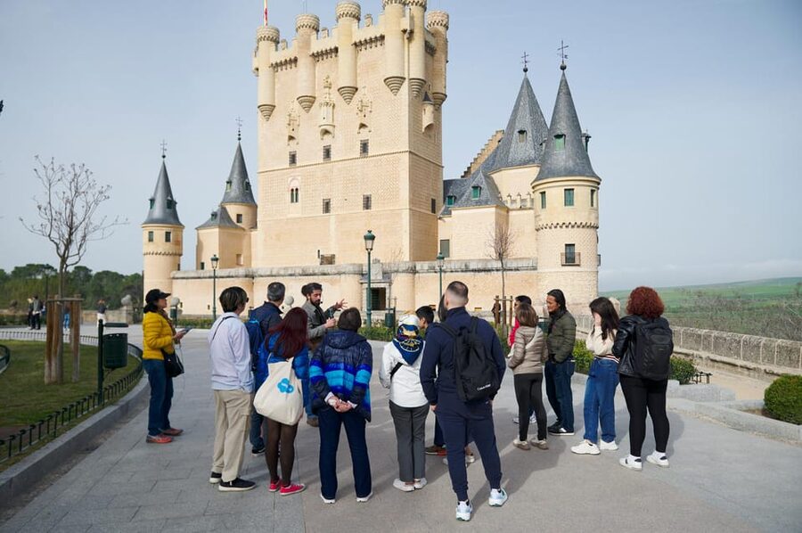 Madrid: Segovia and Toledo Tour, Alcazar, and Cathedral - Segovia’s aqueduct gives you instant perspective