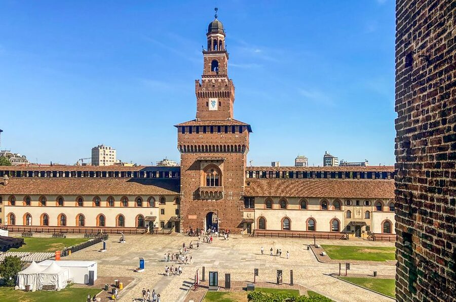 Milan: Sforza Castle Entry Ticket with Digital Audio Guide - Picking up your ticket at Piazza Castello