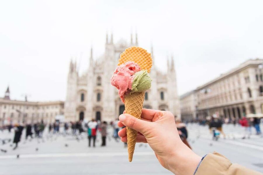 Milan Small Group: Duomo & Rooftop, Castle, Gelato Tasting - Inside Milan Cathedral and below the square