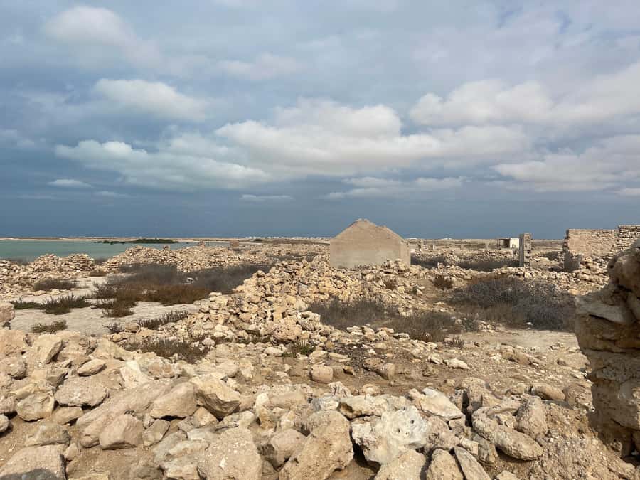 North of Qatar: Olafur Eliasson Exibit, Zubara fort & jumail - Jumail, an abandoned fishing village by the Gulf
