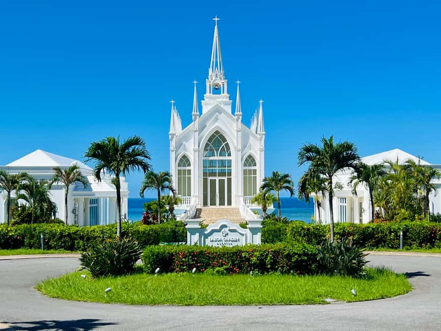 Okinawa Full Tour: Castle, Manza, Kouri, Aquarium & American - American Village at sunset