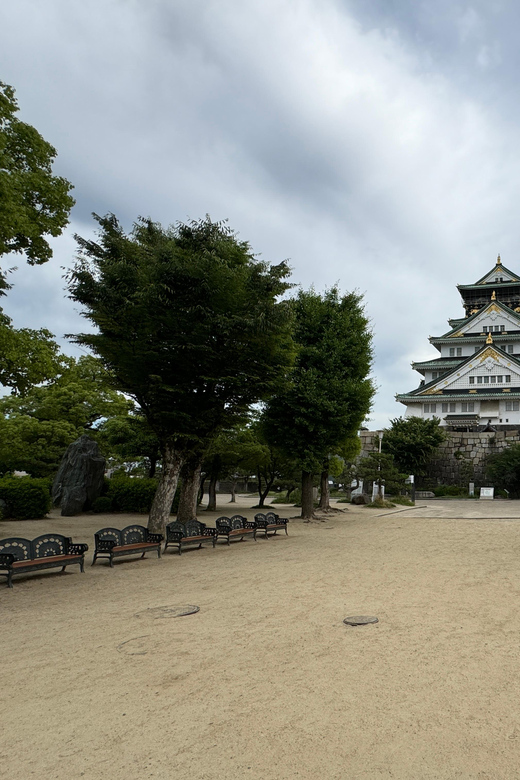 Osaka: Early Morning Osaka Castle Guided Tour, Avoid Crowds - The first viewpoints: a short history lesson