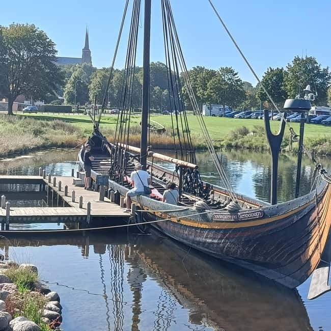 Out of Copenhagen; 2x Castles, Cathedral & (Viking Ships) - Viking ships beside Roskilde Fjord
