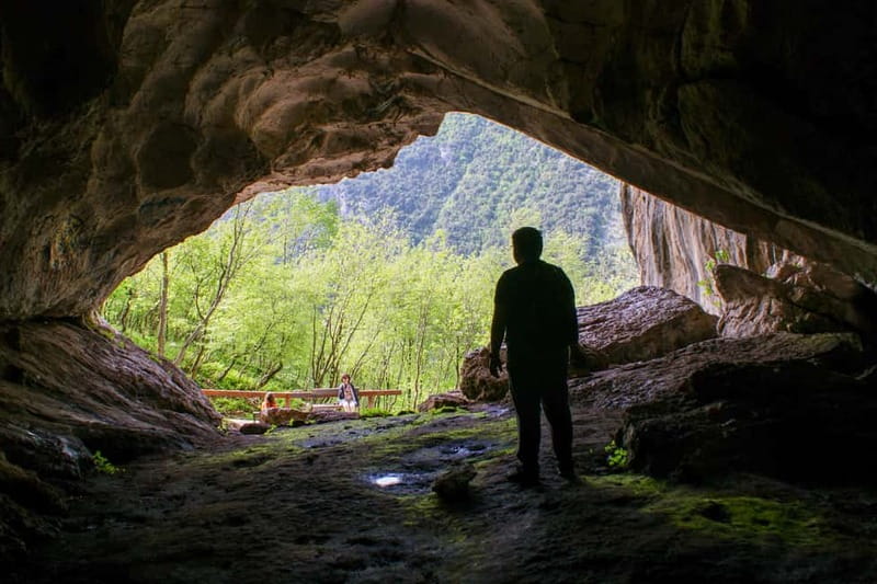 "Pëllumbas Cave, Erzeni Canyon & Petrelë Fortress Excursion" - Local food gives the day a useful pause