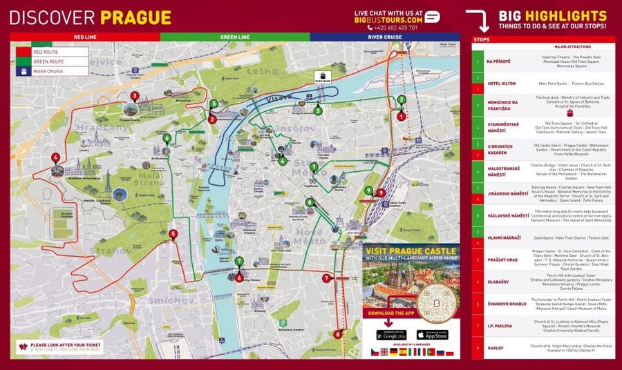Prague: Big Bus Hop-on Hop-off, Castle Tour and River Cruise - Small details that can affect your day