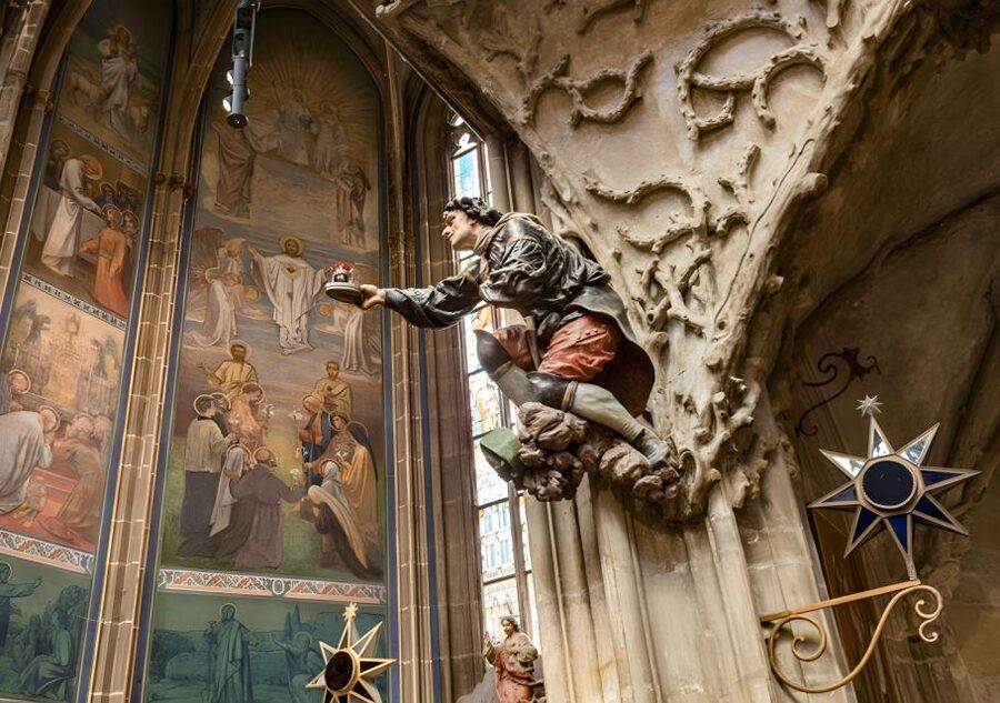 Prague Castle: Royal Palace, Cathedral, and Golden Lane Tour - St. George’s Basilica adds a medieval counterpoint