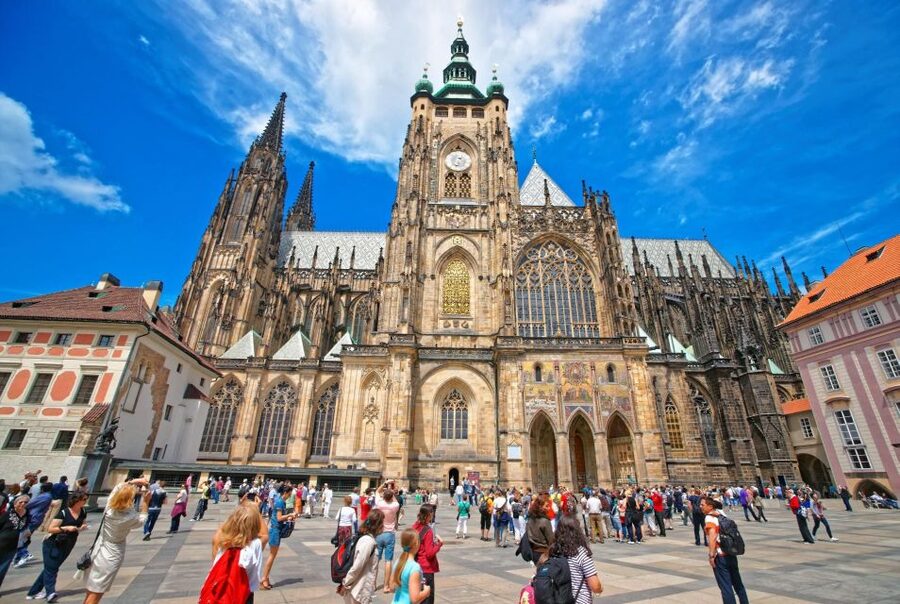 Prague Hradcany Castle, St Vitus Cathedral Tour with Tickets - St Vitus Cathedral is the visual centerpiece